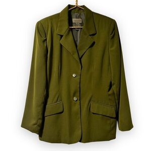 Vintage 90s Uniform JohnPaulRichard Jacket Army Green Blazer Size 12 Utilitarian